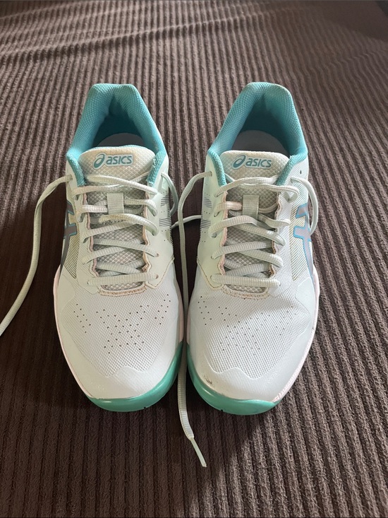 Asics Shoes - ASICS Women's White and Teal Lightweight Running Sneakers